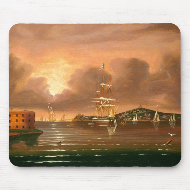 Threatening Sky, Bay of New York Mouse Mat (Front)