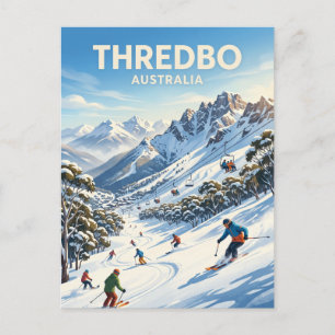Thredbo Alpine Resort Australia Postcard