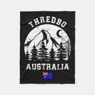 Thredbo Snowy Mountains Australia Ski Resort Alpin Fleece Blanket