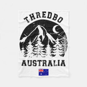 Thredbo Snowy Mountains Australia Ski Resort Alpin Fleece Blanket