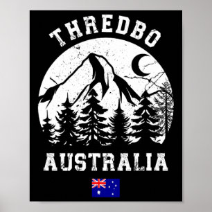 Thredbo Snowy Mountains Australia Ski Resort Alpin Poster