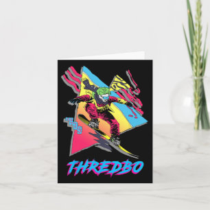 Thredbo Vibrant Snowboarding Adventure Graphic Card