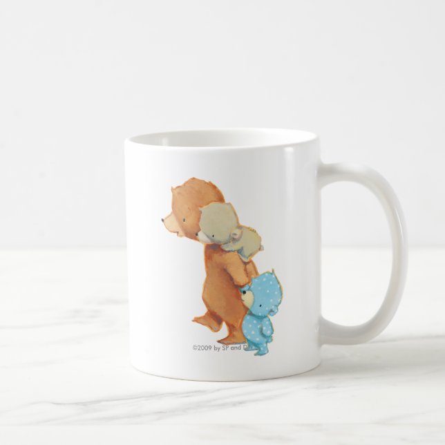 Three Adorable Bear Friends Coffee Mug (Right)