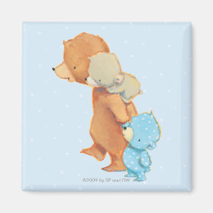 Three Adorable Bear Friends Magnet