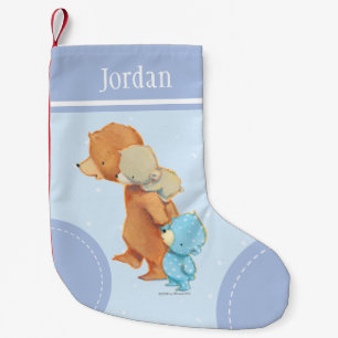 Three Adorable Bear Friends Small Christmas Stocking