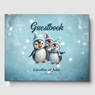 Three adorable penguins  guest book