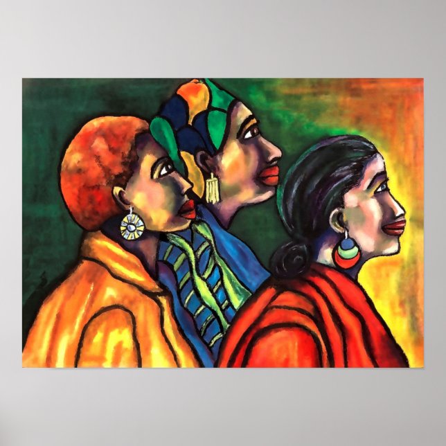 Three African American Women Poster (Front)