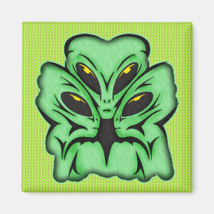 Three Alien Invaders Magnet