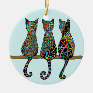 Three Amigos Ceramic Tree Decoration