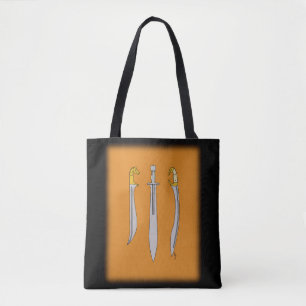 Three Ancient Greek Swords Tote Bag