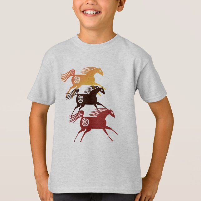 Three Ancient Horses Shirts (Front)