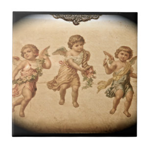 Three Angels (Antique) Tile
