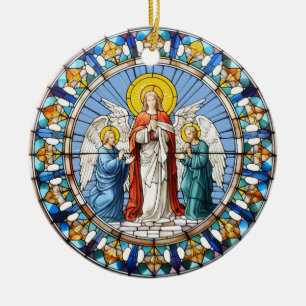 Three Angels Ceramic Tree Decoration