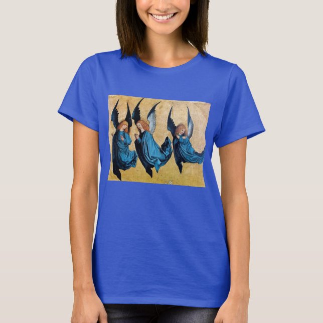 THREE ANGELS IN BLUE T-Shirt (Front)