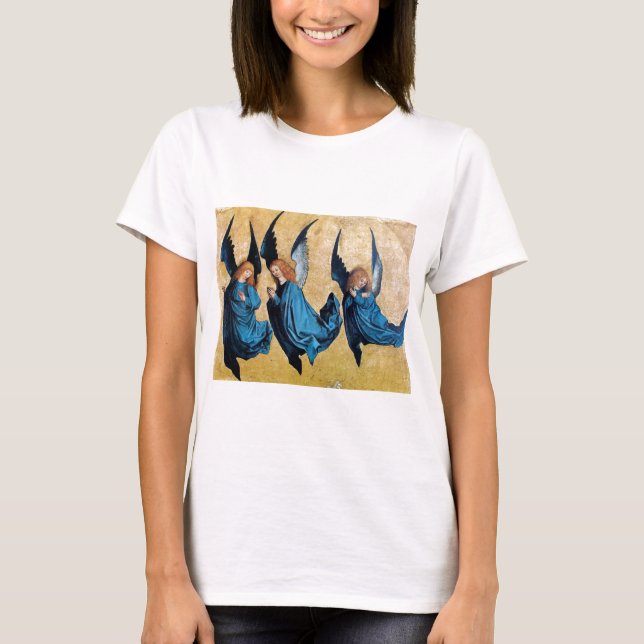 THREE ANGELS IN BLUE T-Shirt (Front)