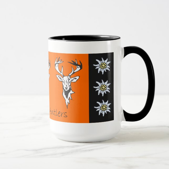 Three Antlers Alpine Deer Head Mug (Right)