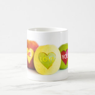 Three apples coffee mug