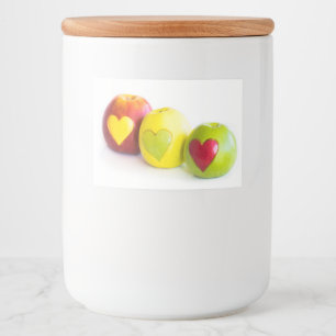 Three apples food label