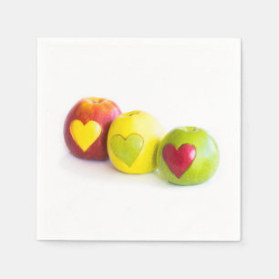 Three apples napkin