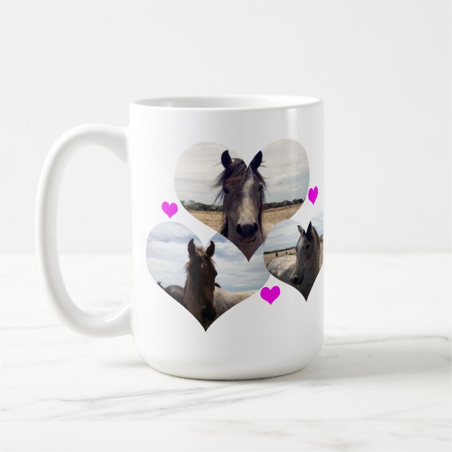 Three Arab Horse Hearts, Coffee Mug (Left)