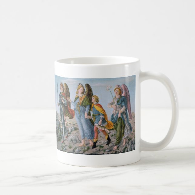 Three Archangels and Tobias (M 017) Coffee Mug (Right)
