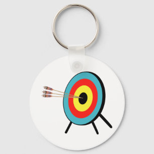 Three Arrow Bullseye Key Ring