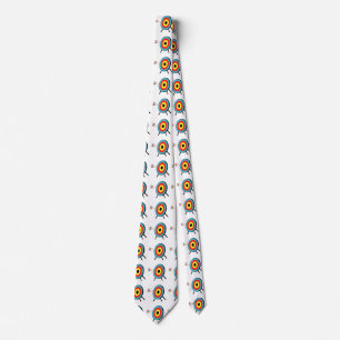 Three Arrow Bullseye Tie