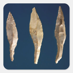 Three arrow heads square sticker