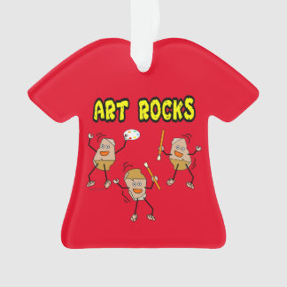 Three Art Rocks Ornament