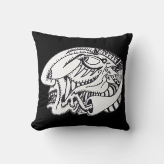 Three Aspects ink drawing Cushion