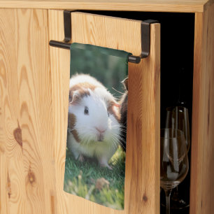 Three Baby Guinea Pigs, Tea Towel