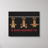 Three bad monkeys