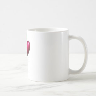 Three Balloons Red Yellow Green Heart Coffee Mug
