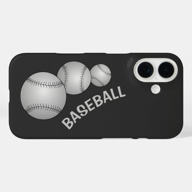 Three Baseballs Case-Mate iPhone Case (Back (Horizontal))