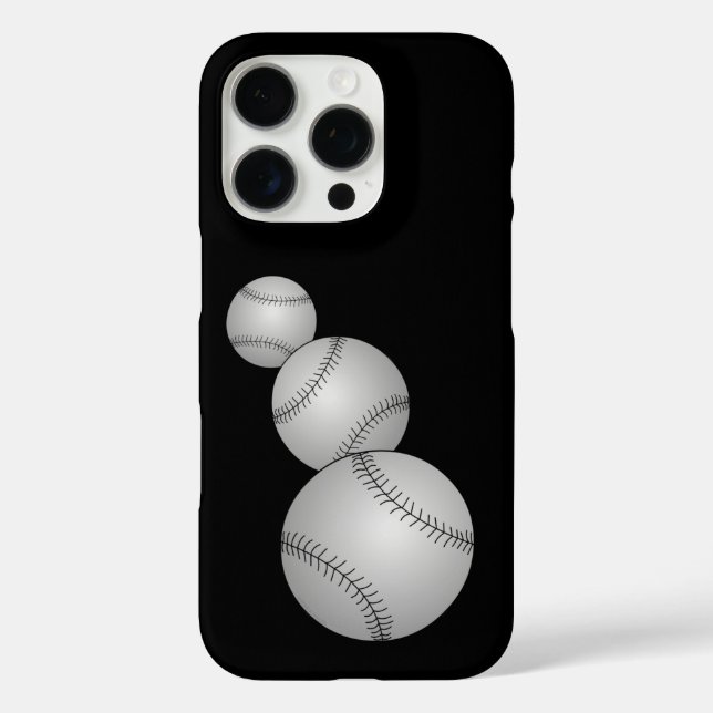 Three Baseballs Case-Mate iPhone Case (Back)
