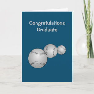 Three Baseballs Thank You Card