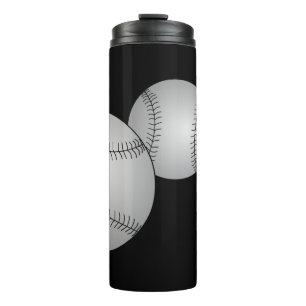 Three Baseballs Thermal Tumbler
