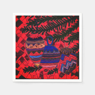 Three baubles napkin