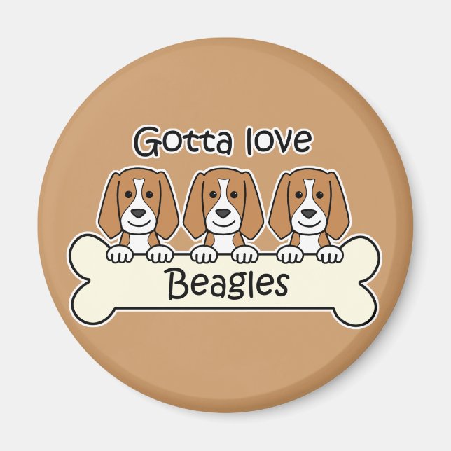 Three Beagles Magnet (Front)