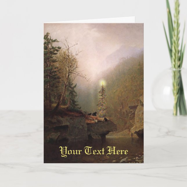 Three Bears Forest Christmas Card (Front)