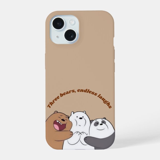 Three Bears Hug Phone Case (Back)