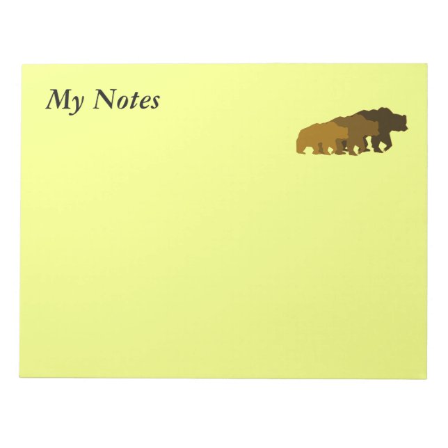Three Bears Notepad (Front)