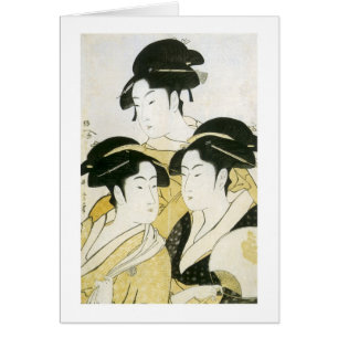 Three Beauties, Utamaro, 1790s