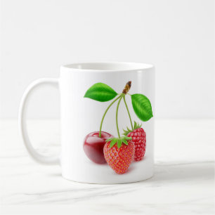 Three berries coffee mug