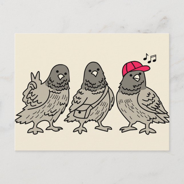 Three best friends postcard (Front)