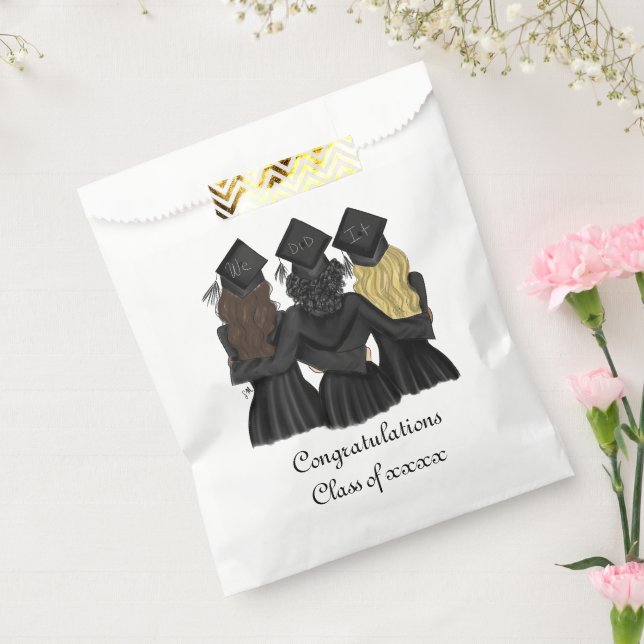 Three Best Graduates Congratulations Party Favour Bags (Sealed)