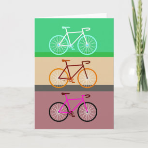 Three Bicycles Card
