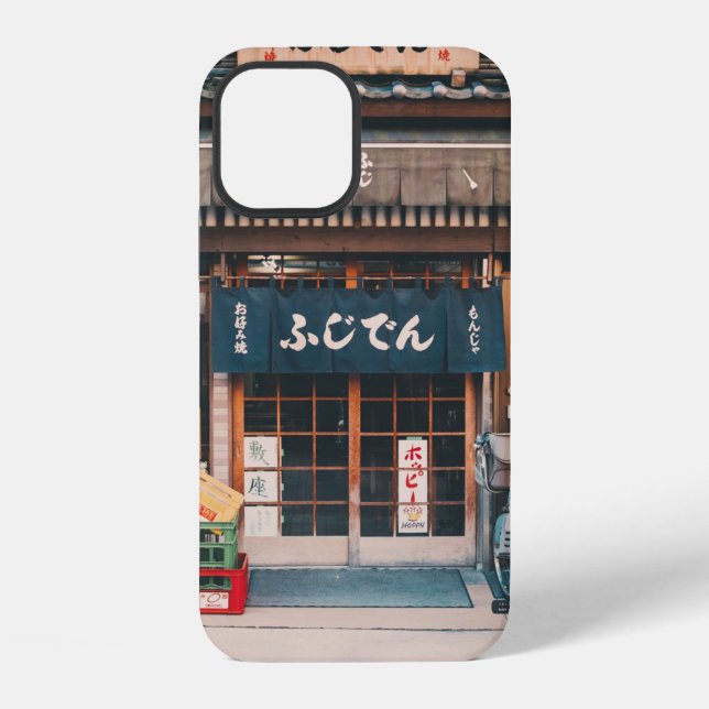 THREE BICYCLES PARKED IN FRONT OF BUILDING iPhone CASE (Back)