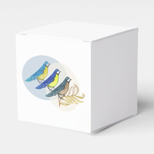 Three Birds Favour Box (Front Side)