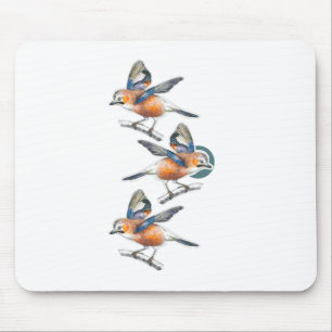 Three birds mouse mat